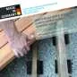 Preview: 100 mm × 50 mm – 3/6/8/10/20 mm Gummigranulat Terrassenpads Unterlage für WPC & Holzterrassen